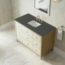James Martin Celeste 48" Single Bathroom Vanity, Sunwashed Oak with Embossed Shagreen Drawer Fronts