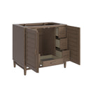 James Martin Portland 36" Single Bathroom Vanity, Whitewashed Walnut