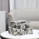 GobekUsa Black & White Zebra Pattern Jewelry Storage Box Desktop Organizer