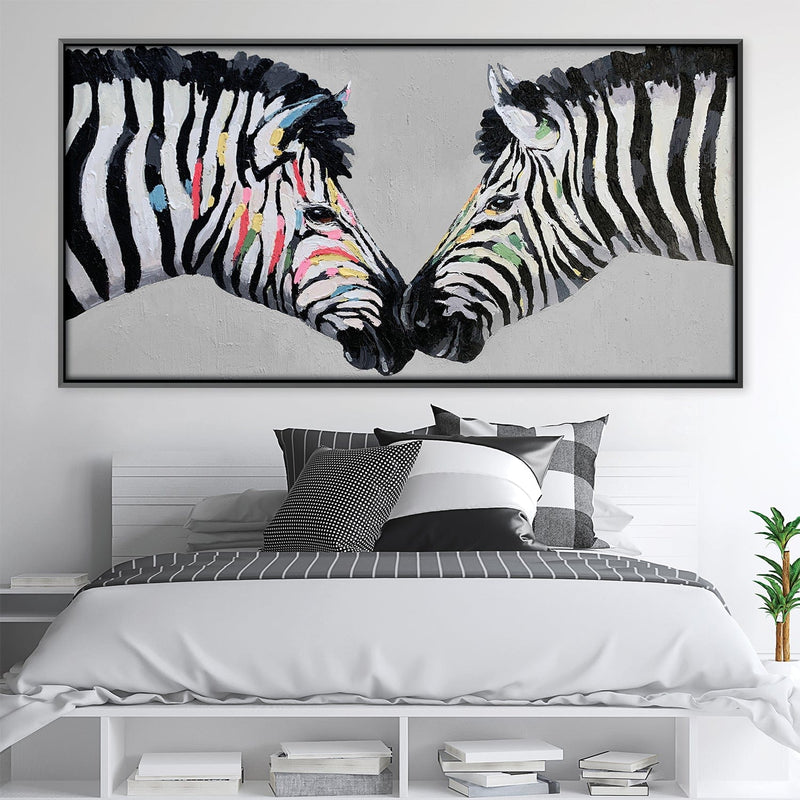 Zebra Love Oil Painting