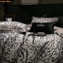 GobekUsa 1000TC Egyptian Cotton Zebra Print Bedding Set with Duvet Cover, Sheet, Pillowcases