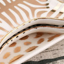 Zebra print gold tiger skin jewelry holder tray bedroom decor by Decorbites