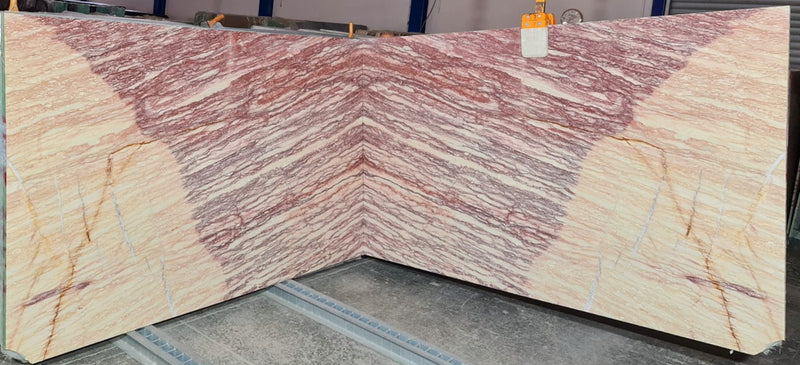 Zebrano Rosa Bookmatching Polished Marble Slab