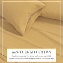 Cotton Solid Flannel Sheet - Nordic Collection by Great Bay Home