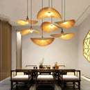 GobekUsa Bamboo Zen Tea Room Chandelier: Unique LED Dining Room Lighting