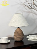 GobekUsa Ceramic Jar LED Table Lamp for Zen Art Decor in Living Room