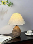GobekUsa Ceramic Jar LED Table Lamp for Zen Art Decor in Living Room
