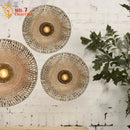 GobekUsa Bamboo Weaving Wall Lamp LED E27 Zen Art Decor for Study Tea Living Room