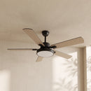 Zepyra Modern Industrial Style Ceiling Fan Light