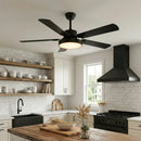 Zepyra Modern Industrial Style Ceiling Fan Light