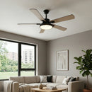 Zepyra Modern Industrial Style Ceiling Fan Light