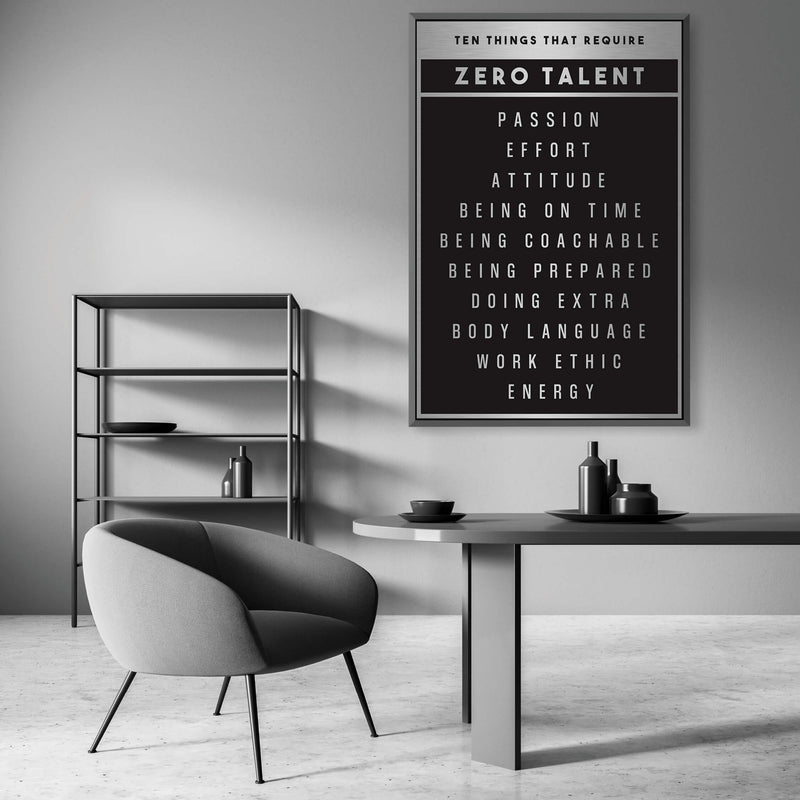 Zero Talent Canvas