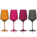 Reserve Nouveau Crystal Wine Glasses in Sunset Set of 4