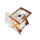 Poseidon Wooden Side Table And Newspaper Holder