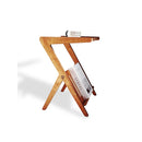 Poseidon Wooden Side Table And Newspaper Holder