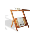 Poseidon Wooden Side Table And Newspaper Holder