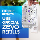 Zevo 1 Flying Insect Traps & 2 Refill Cartridges - Plug in Fly Trap & Indoor Bug Catcher for Gnats, House & Fruit Flies - Blue & UV Light Technology, Mess-Free Alternative to Bug Zapper