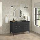 James Martin Myrrin 48" Single Bathroom Vanity, Carbon Oak