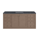 James Martin Chicago 60" Single Bathroom Vanity, Walnut Whisper