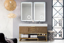 James Martin Columbia 59" Double Bathroom Vanity, Latte Oak