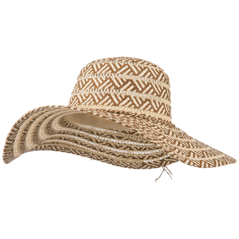 Zig Zag Toyo Braid Hat