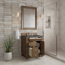 James Martin Bristol 30" Single Bathroom Vanity, Saddle Brown