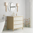 James Martin Celeste 36" Single Bathroom Vanity, Sunwashed Oak with Embossed Shagreen Drawer Fronts