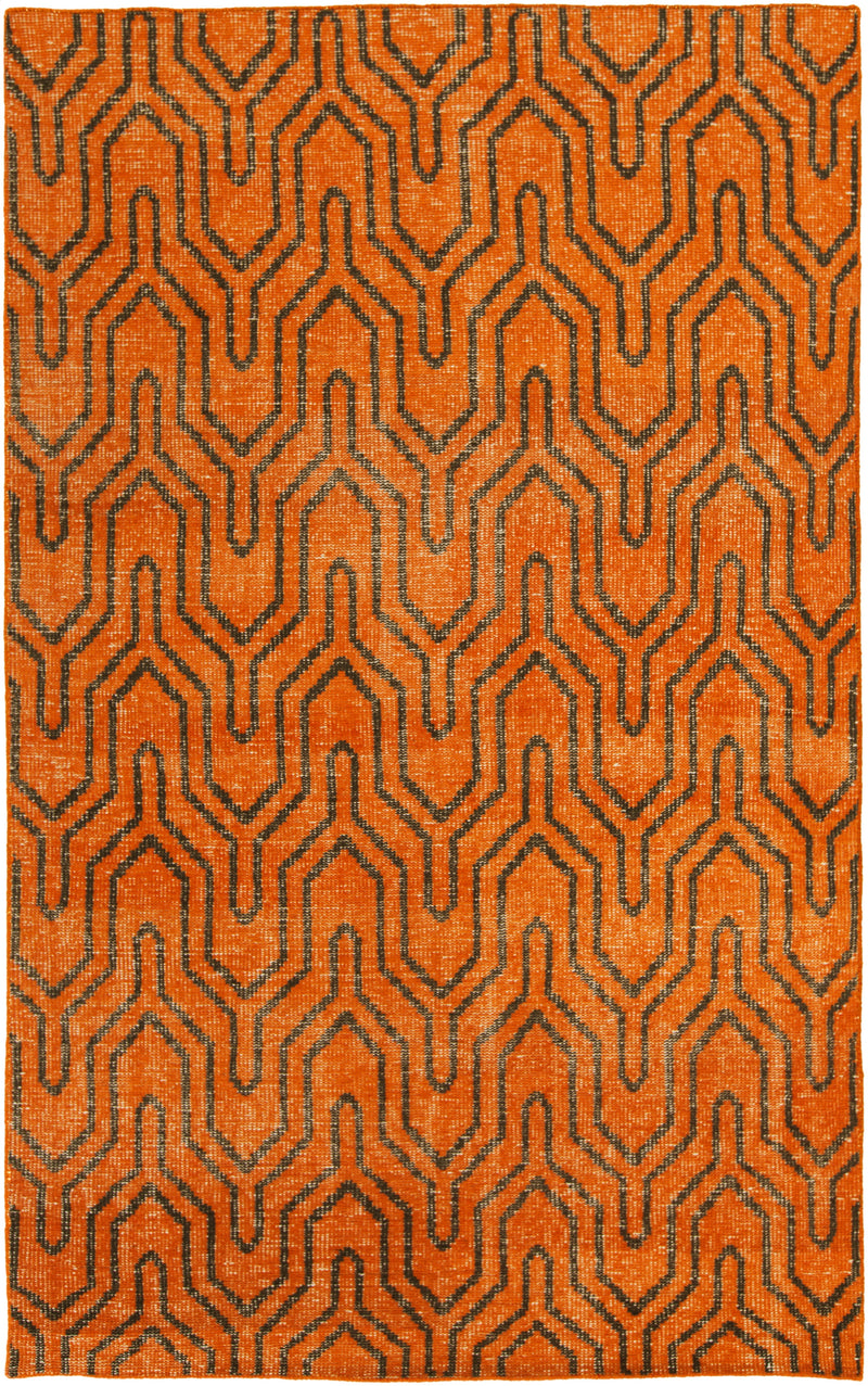 Bement Modern Burnt Orange Area Rug