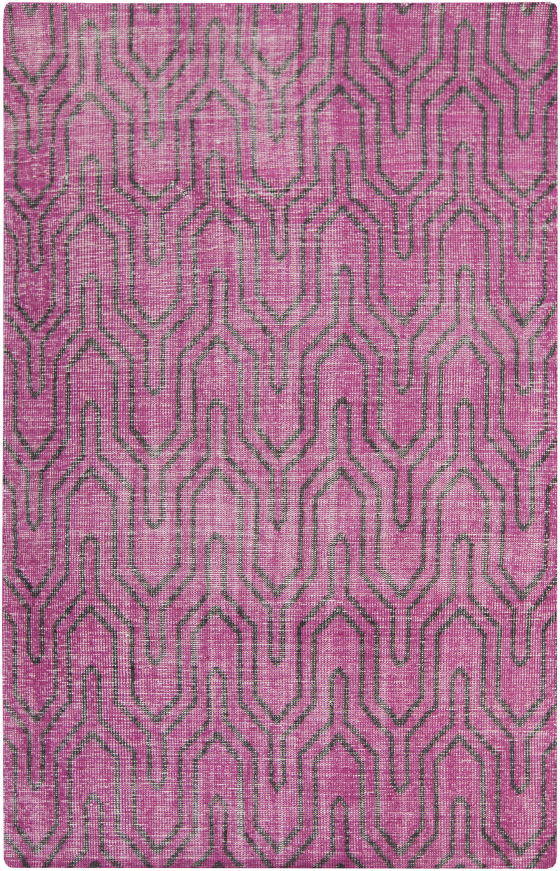 Bement Modern Bright Purple Area Rug