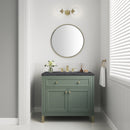 James Martin Chicago 36" Single Bathroom Vanity, Smokey Celadon