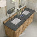 James Martin Lorelai 72" Double Bathroom Vanity, Light Natural Oak