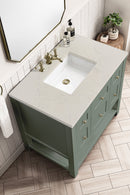 James Martin Breckenridge 36" Single Bathroom Vanity, Smokey Celadon