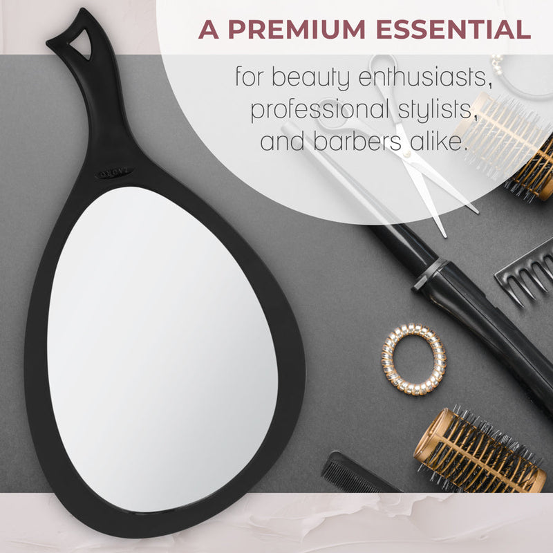 NEW Large Teardrop Handheld Mirror with Hanging Handle