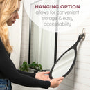NEW Large Teardrop Handheld Mirror with Hanging Handle