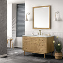 James Martin Laurent 48" Dual Mount Single Bathroom Vanity, Light Natural Oak
