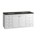 James Martin Chicago 60" Double Bathroom Vanity, Glossy White