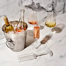 Laurel Crystal Champagne Flutes Set of 2 by Viski
