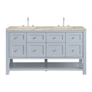 James Martin Breckenridge 60" Double Bathroom Vanity, Serenity Blue