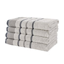 Decorative Cotton Stripe Bath Towel Set - Noelle Collection by Great Bay Home
