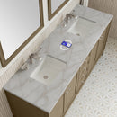 James Martin Chicago 72" Double Bathroom Vanity, Walnut Whisper