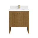 James Martin Hudson 30" Single Bathroom Vanity, Honey Oak