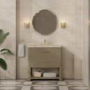 James Martin Lucian 36" Single Bathroom Vanity, Pebble Oak