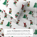 Turkish Cotton Christmas Flannel Sheet - Whittaker Collection by Great Bay Home