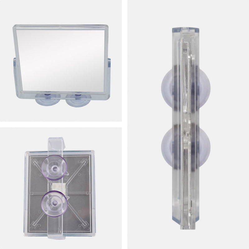 Fogless Swivel Shower Mirror with Magnification & Suction Cup
