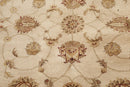 5'6" x 8'6" Hand Tufted 100% Wool Oriental Area Rug Tan