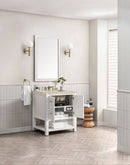 James Martin Breckenridge 30" Single Bathroom Vanity, Bright White