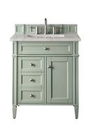 James Martin Brittany 30" Single Bathroom Vanity, Sage Green