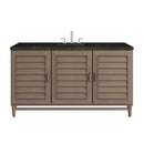 James Martin Portland 60" Single Bathroom Vanity, Whitewashed Walnut