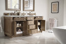 James Martin Bristol 72" Double Bathroom Vanity, Whitewashed Walnut