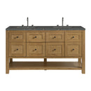 James Martin Breckenridge 60" Double Bathroom Vanity, Light Natural Oak